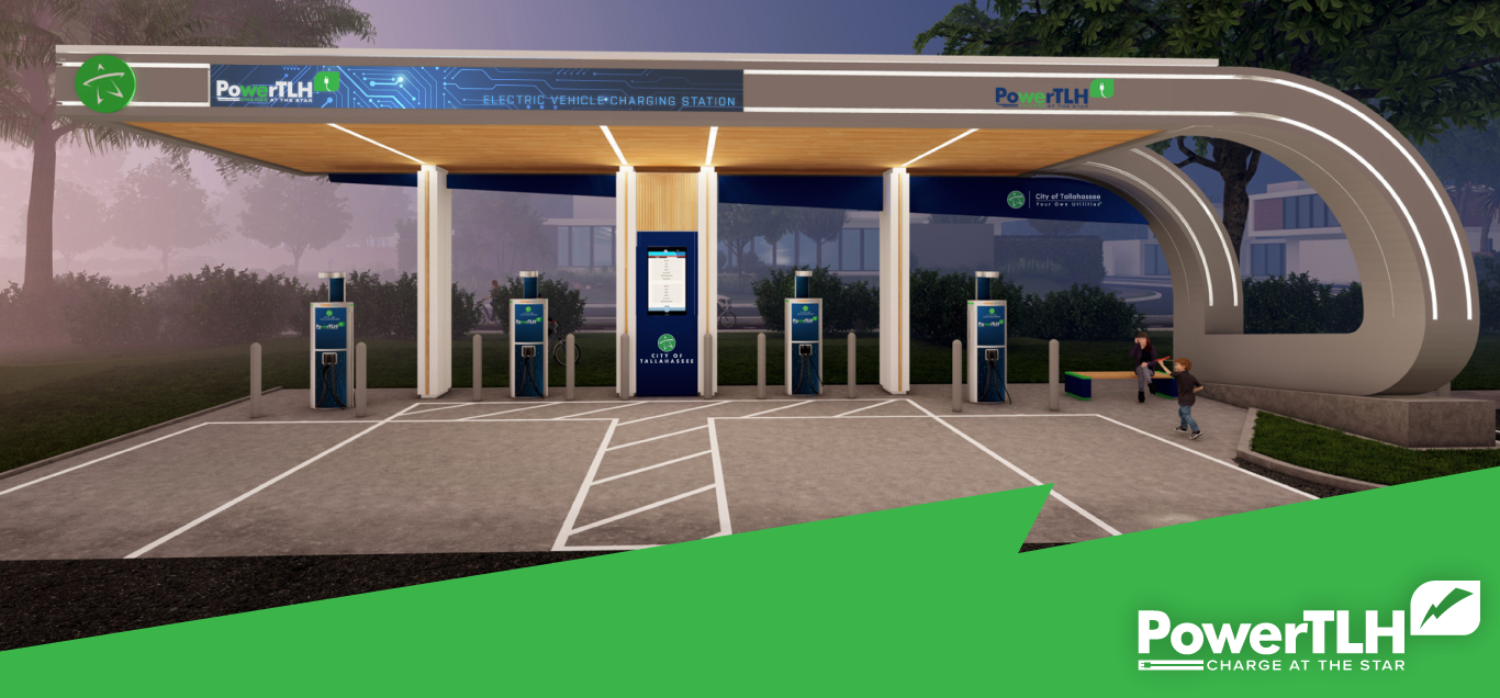 a render of the Van Buren charging station